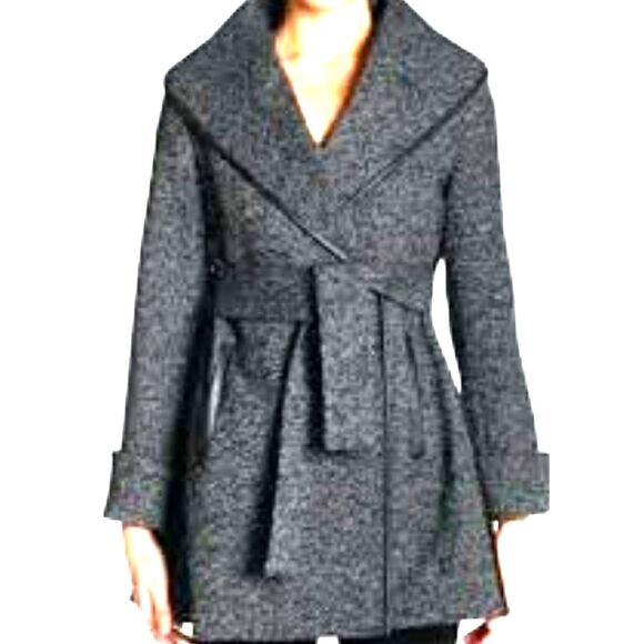 Trina Turk Fashionable Wool Blend Coat - Picture 1 of 7